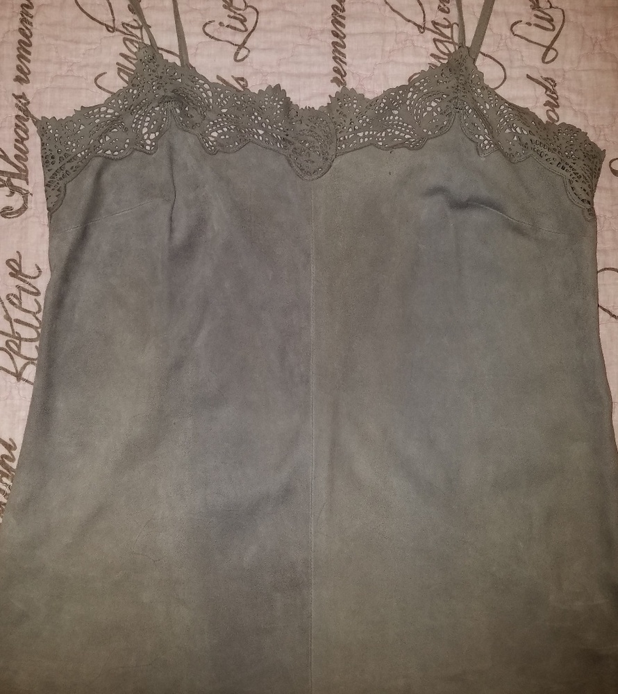 Lauren  Lauren New Women's Suede Top Size S